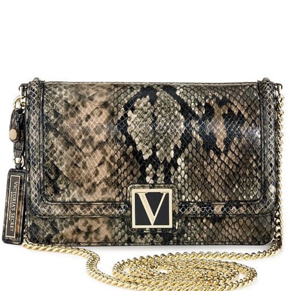 Victoria Secret Python Mini Crossbody Bag - Picture 2 of 5